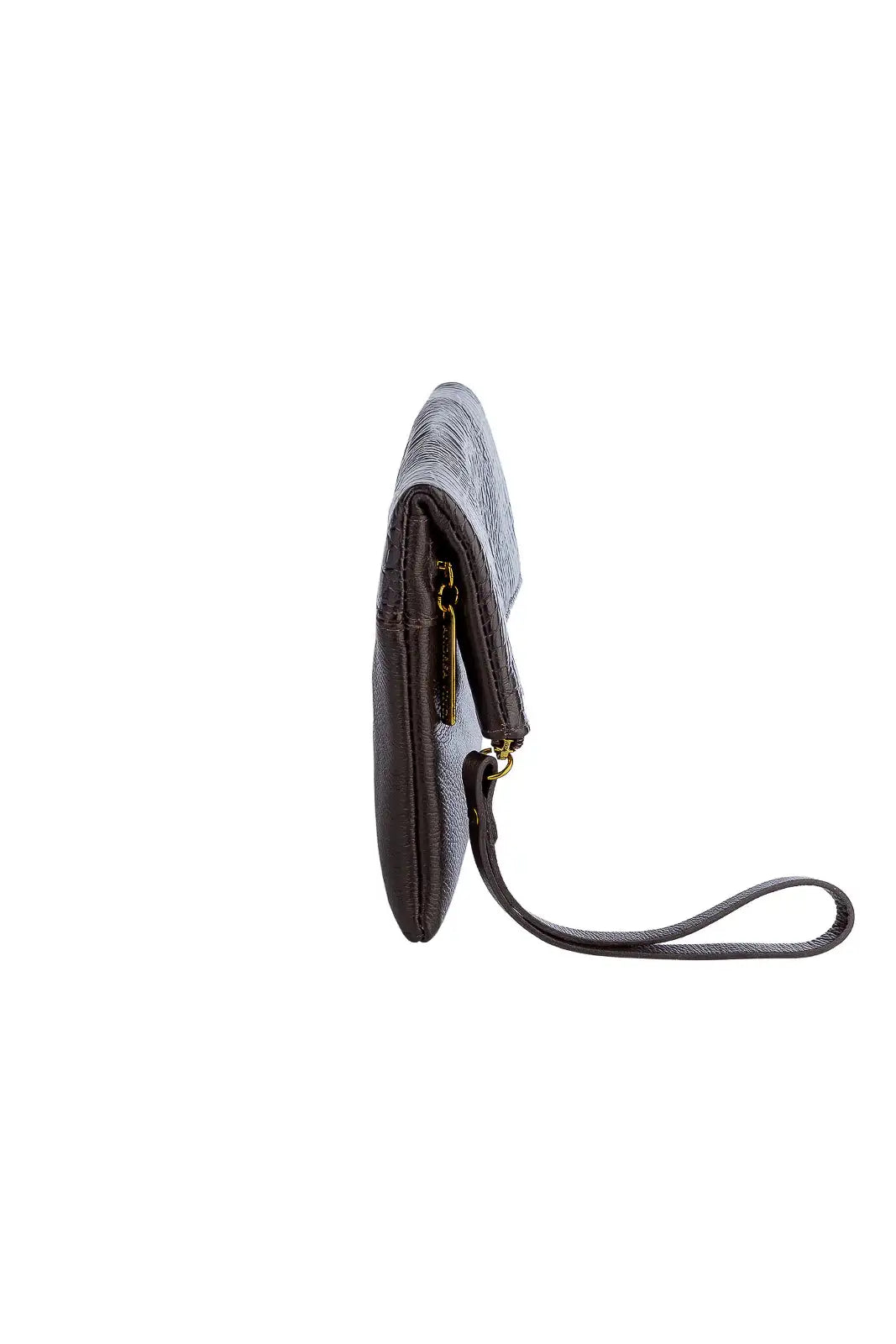 Clutch de couro croco Nikki - Enluaze