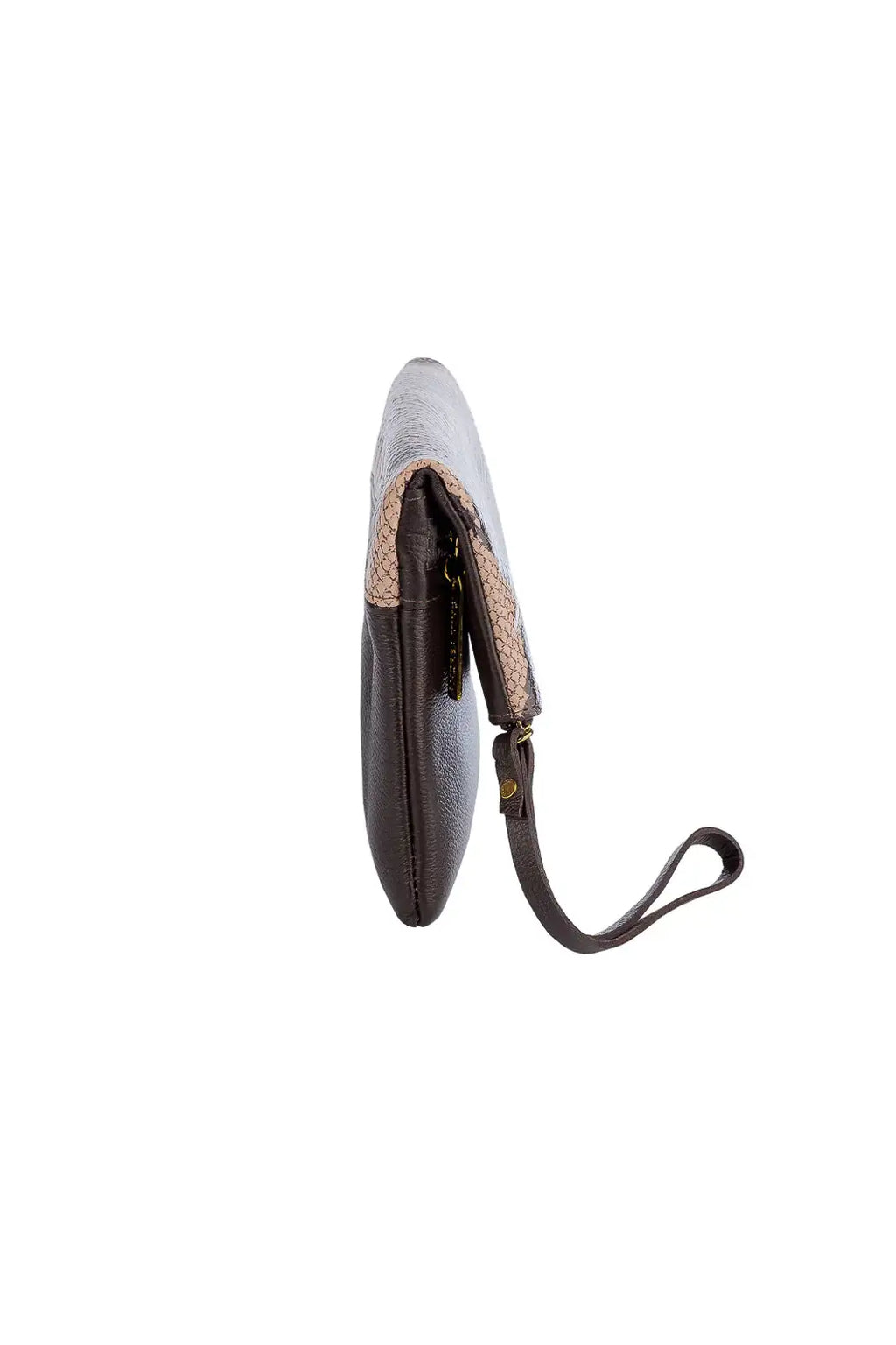 Clutch de couro estampado animal print Nikki - Enluaze