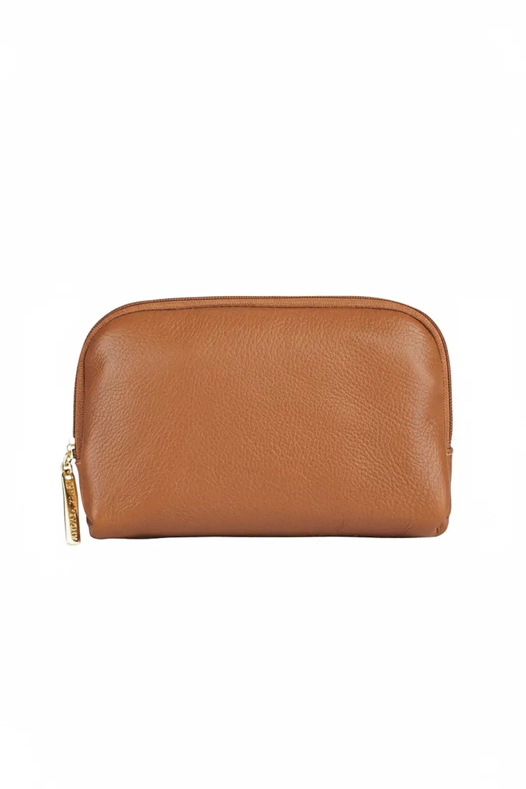 Necessaire de couro liso Duda 12x17x6cm - Enluaze