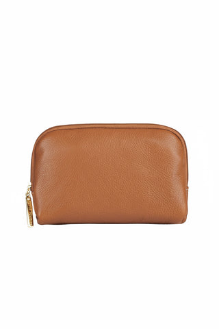 Necessaire de couro liso Duda 12x17x6cm