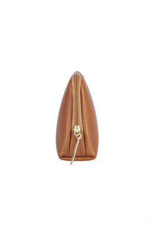 Necessaire de couro liso Duda 12x17x6cm