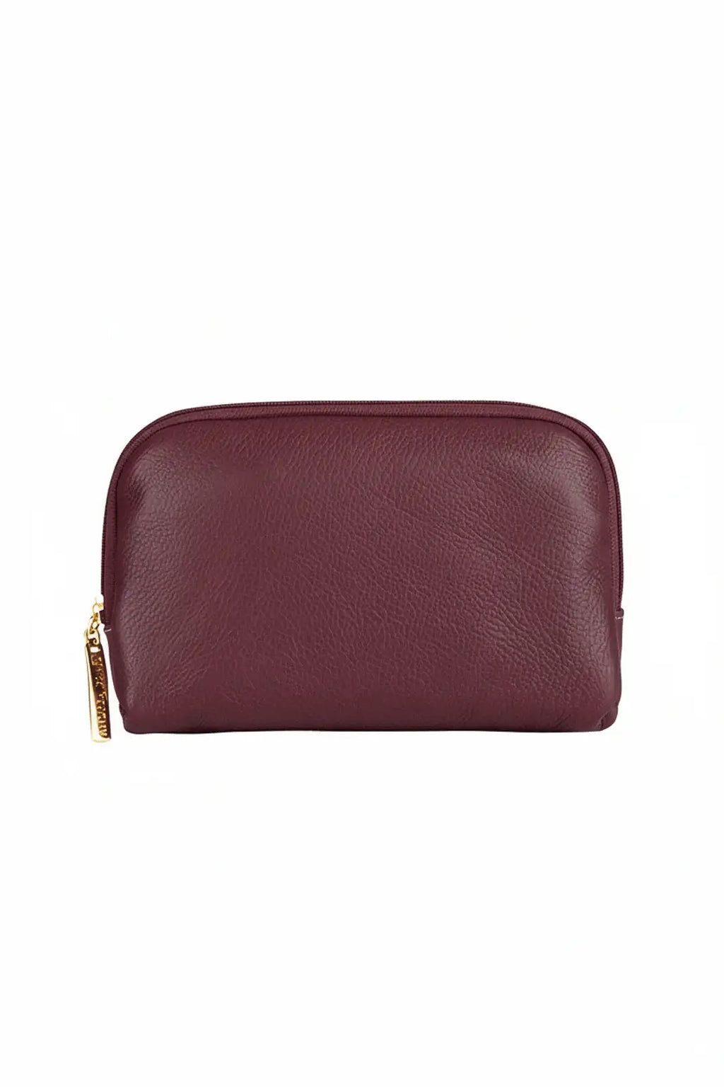 Necessaire de couro liso Duda 12x17x6cm - Enluaze