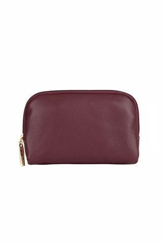 Necessaire de couro liso Duda 12x17x6cm