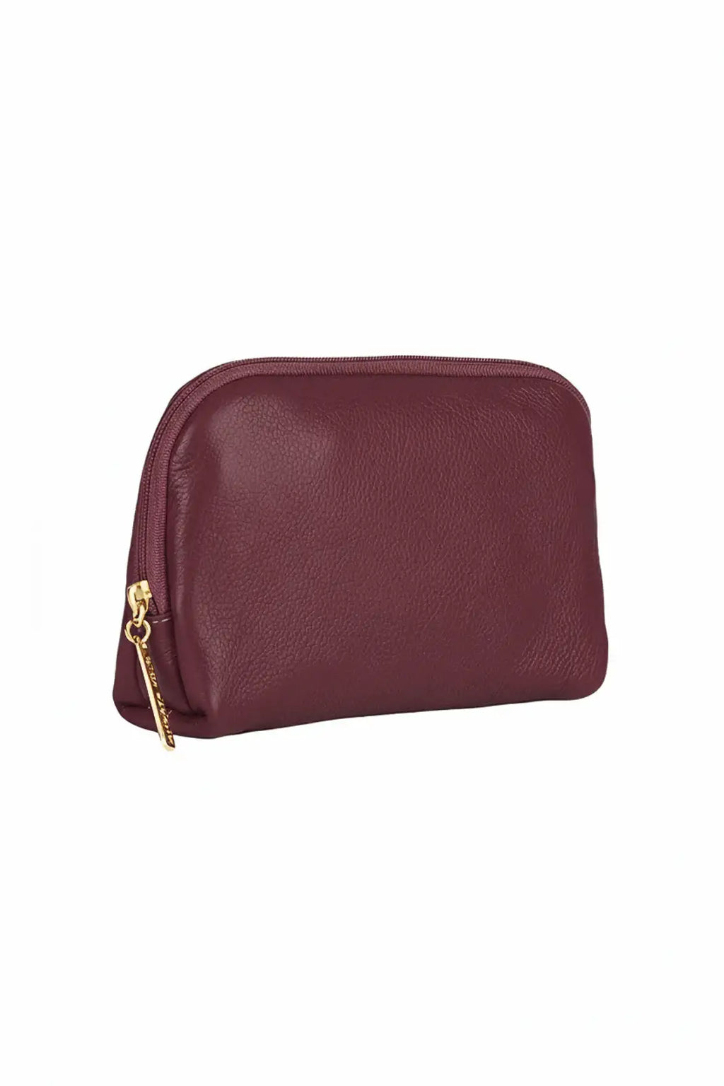Necessaire de couro liso Duda 12x17x6cm - Enluaze