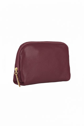 Necessaire de couro liso Duda 12x17x6cm