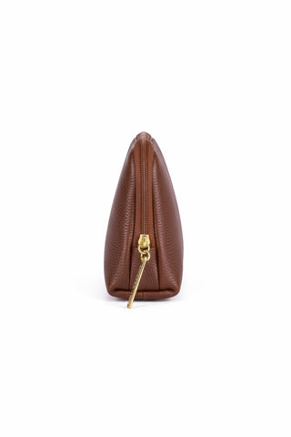 Necessaire de couro liso Duda 12x17x6cm