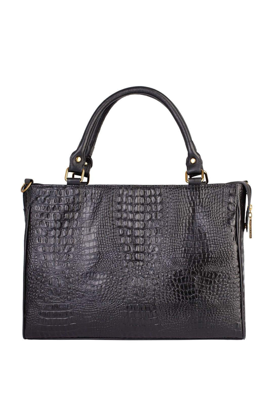 Pasta feminina de couro croco Esther - Enluaze