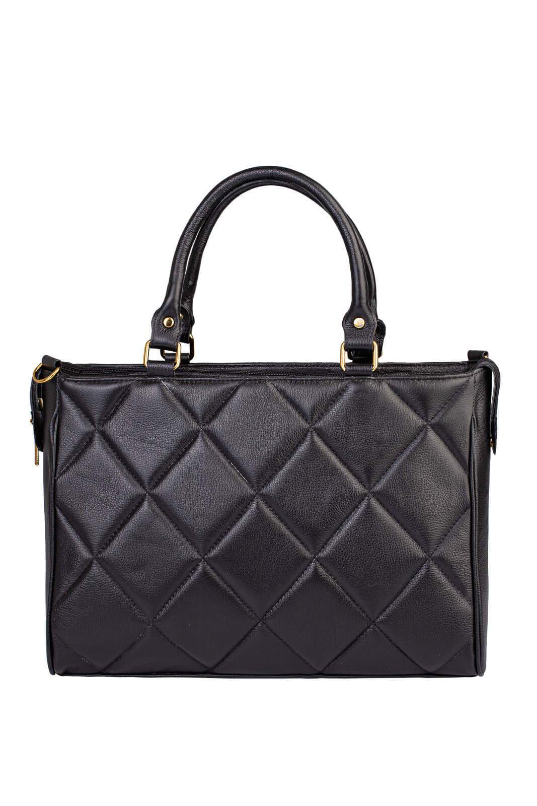 Pasta feminina de couro liso Esther - Enluaze