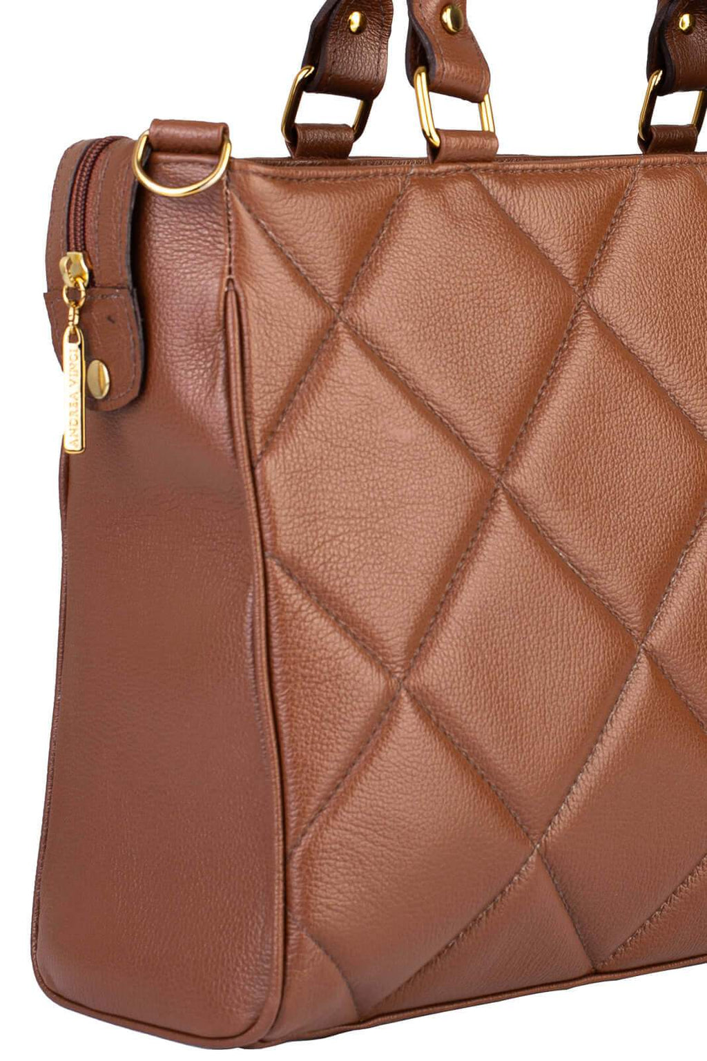 Pasta feminina de couro liso Esther - Enluaze