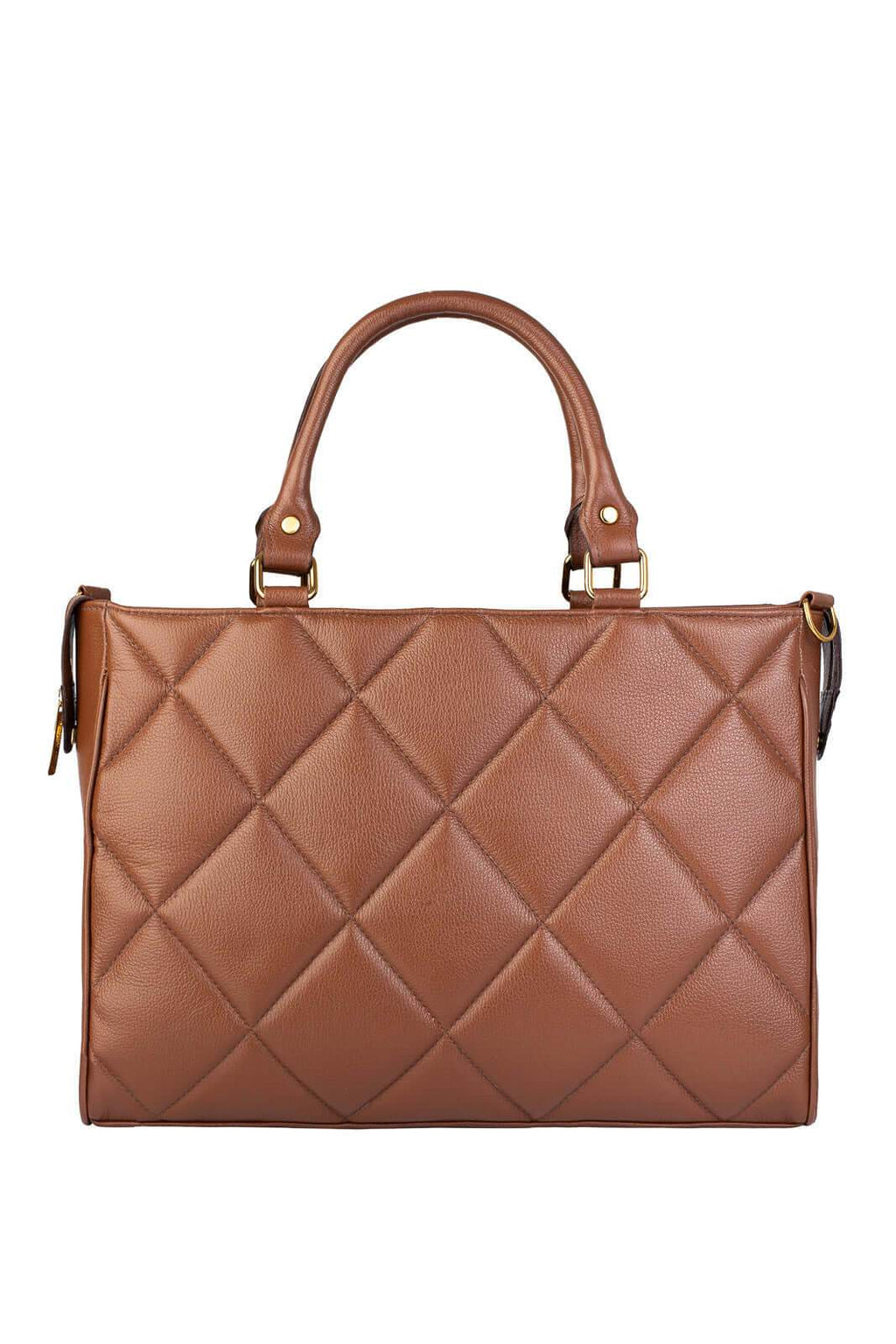 Pasta feminina de couro liso Esther - Enluaze