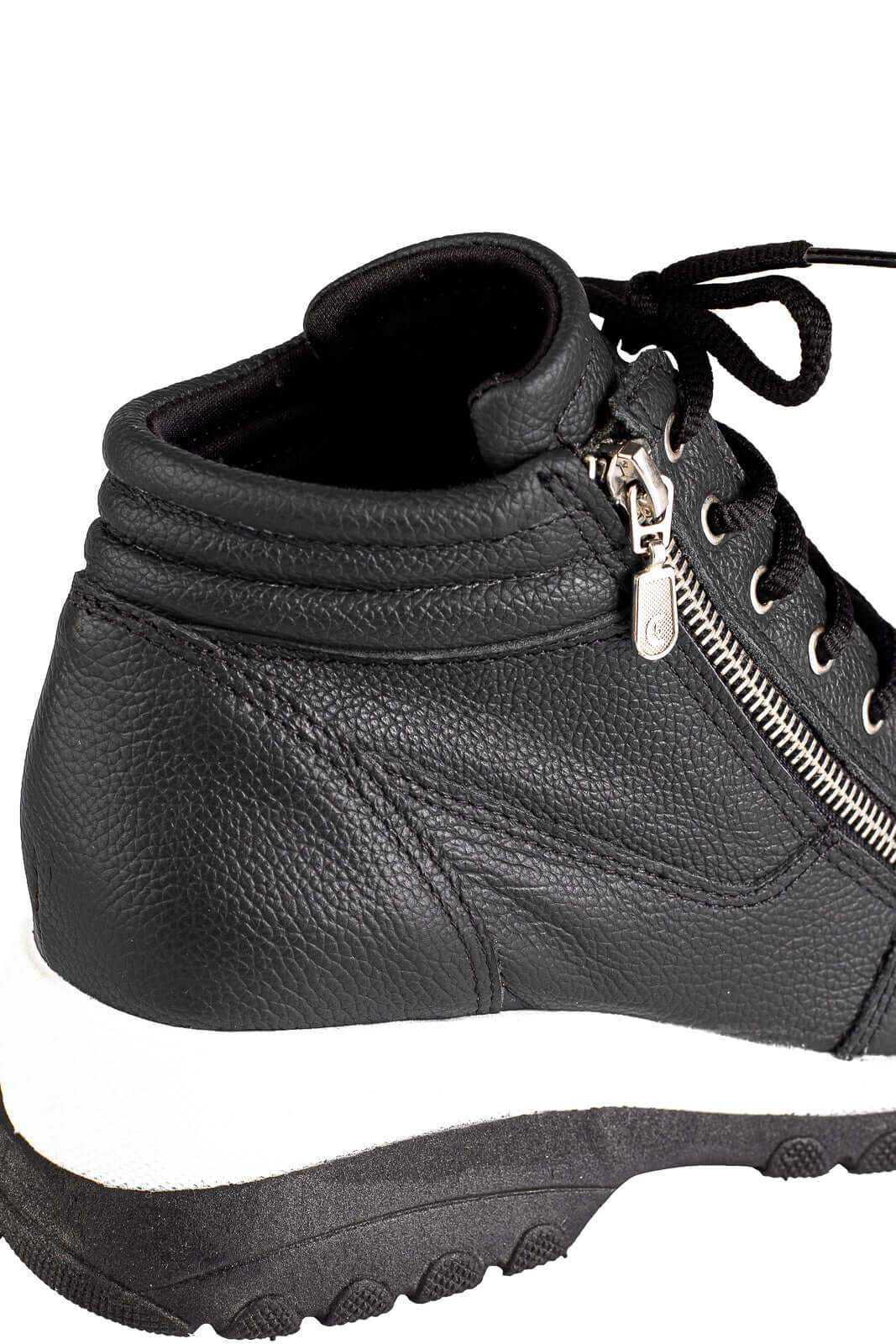 Tênis botinha de couro feminina 090 - Enluaze