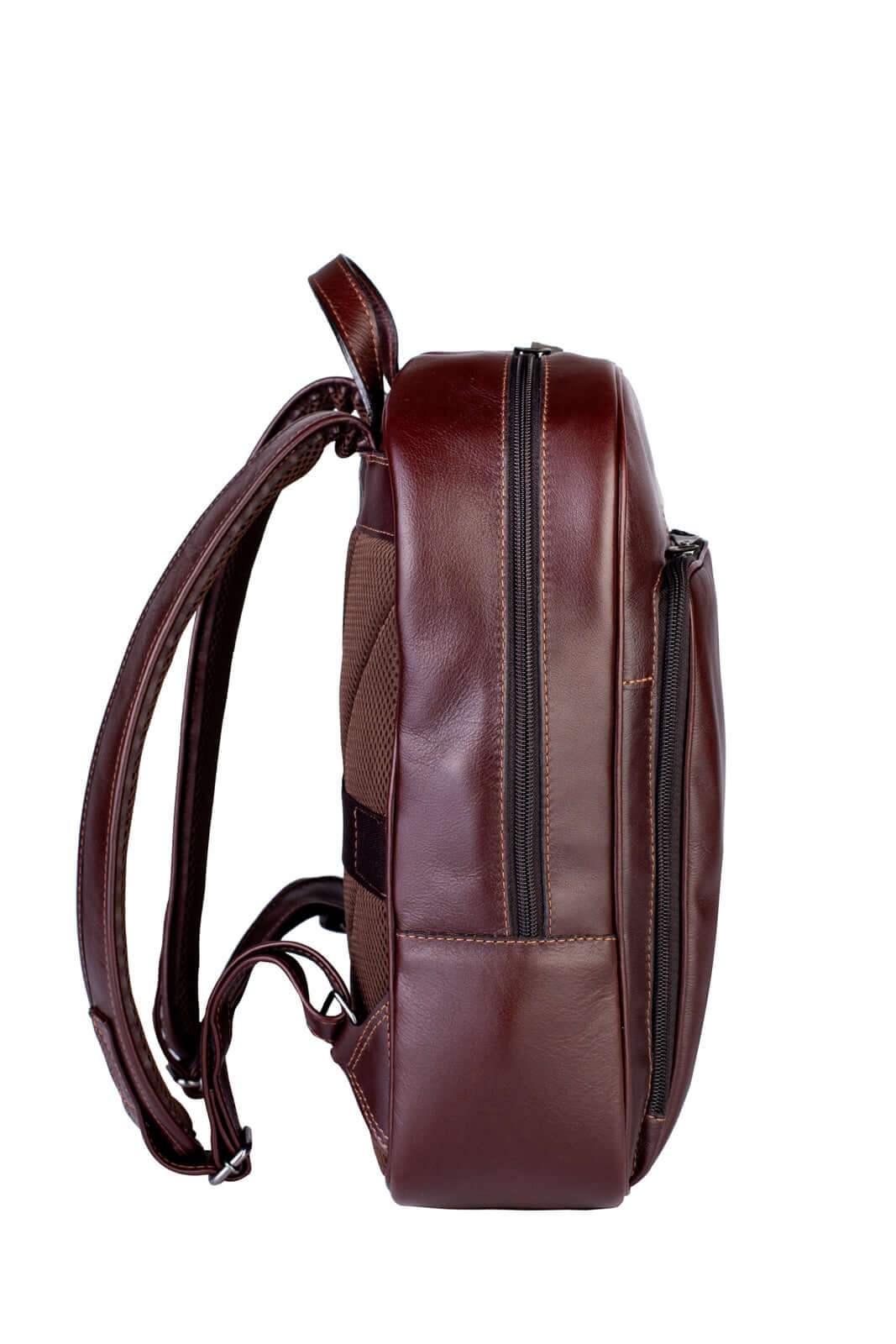 Mochila masculina de couro italiano Steve - Enluaze