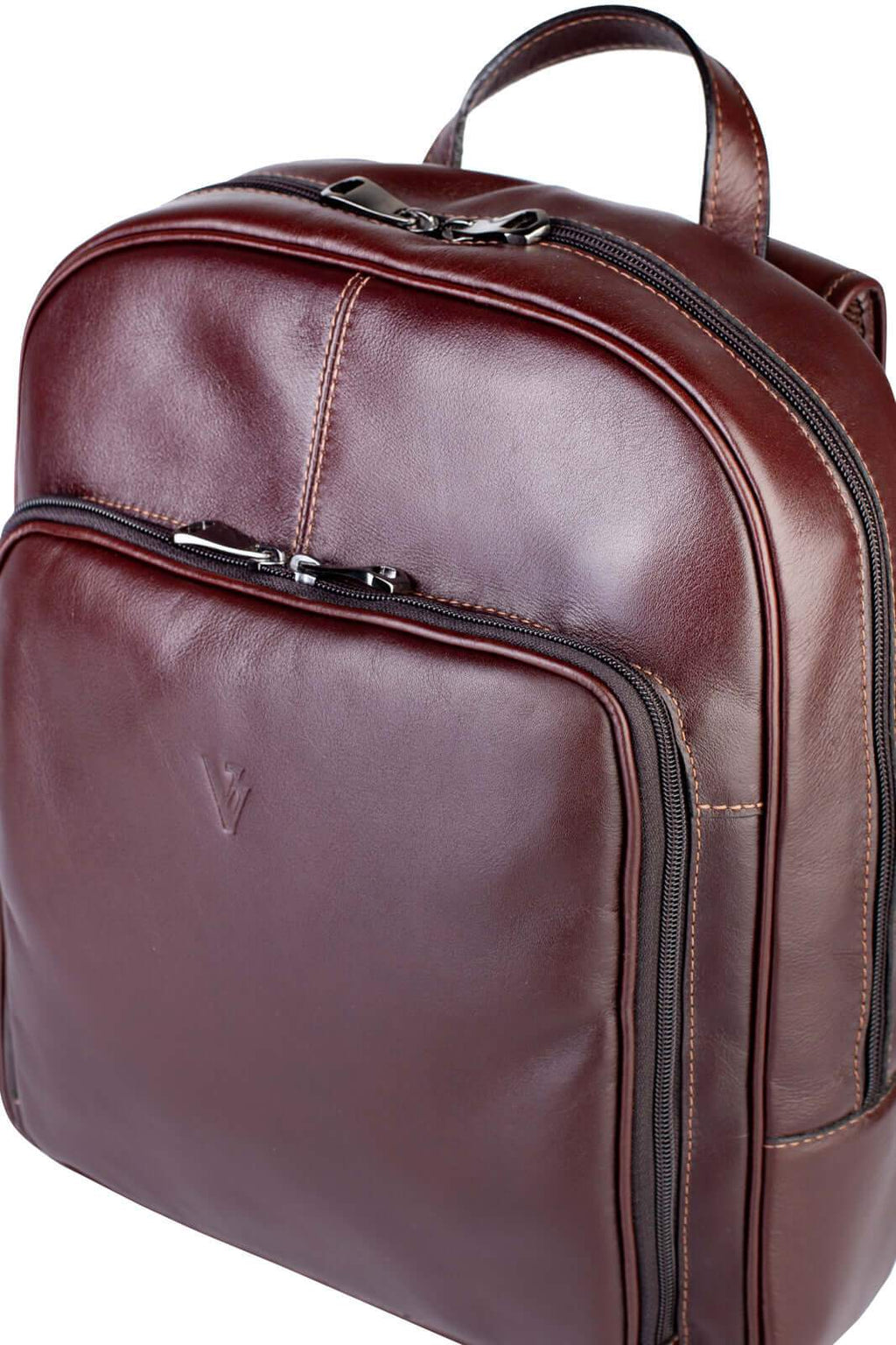 Mochila masculina de couro italiano Steve - Enluaze