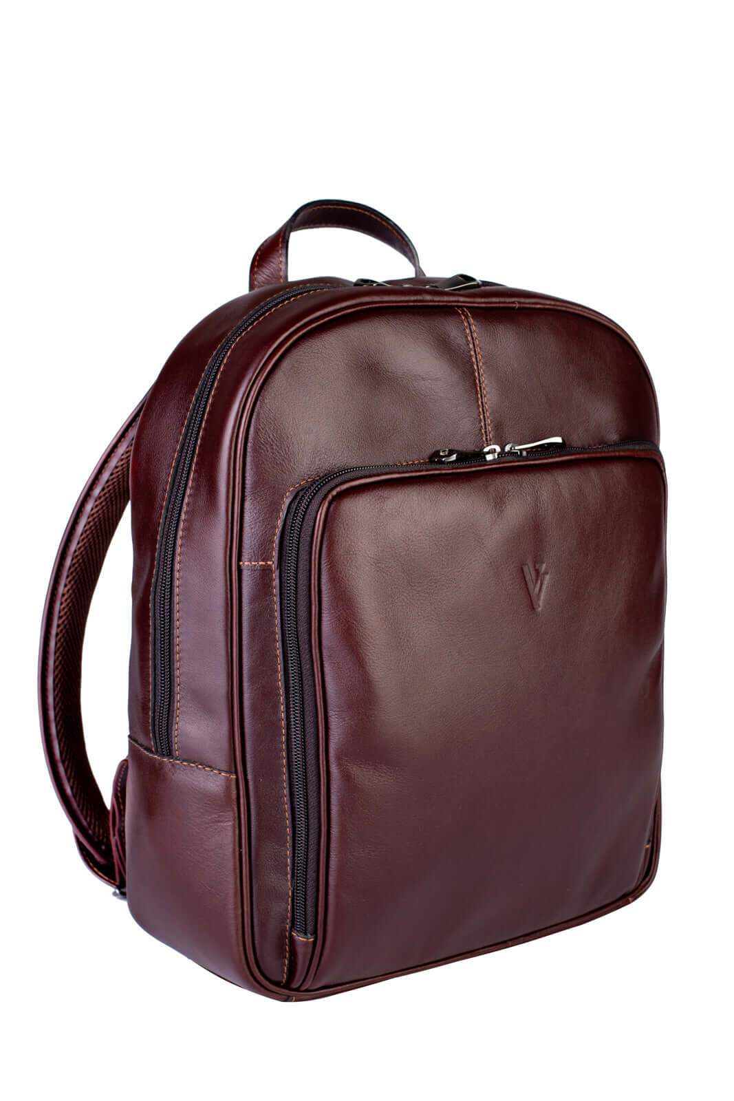 Mochila masculina de couro italiano Steve - Enluaze
