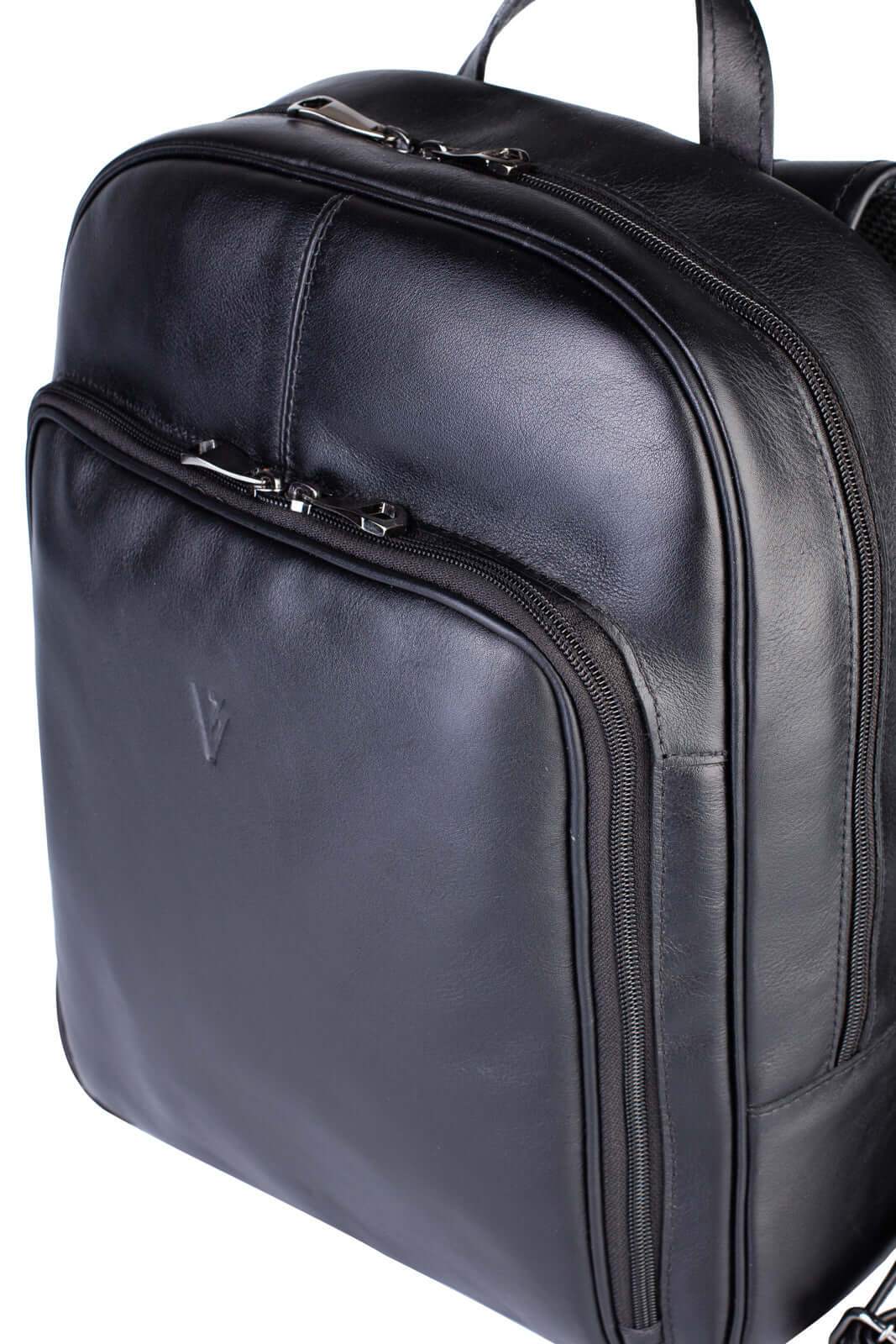 Mochila masculina de couro italiano Steve - Enluaze