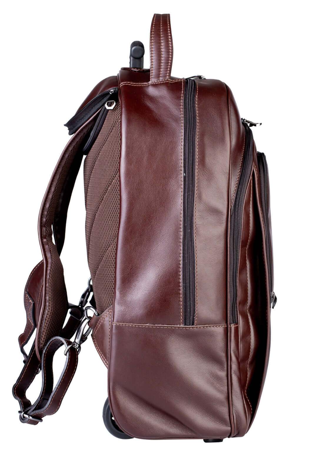 Mochila de carrinho em couro italiano Heitor - Enluaze