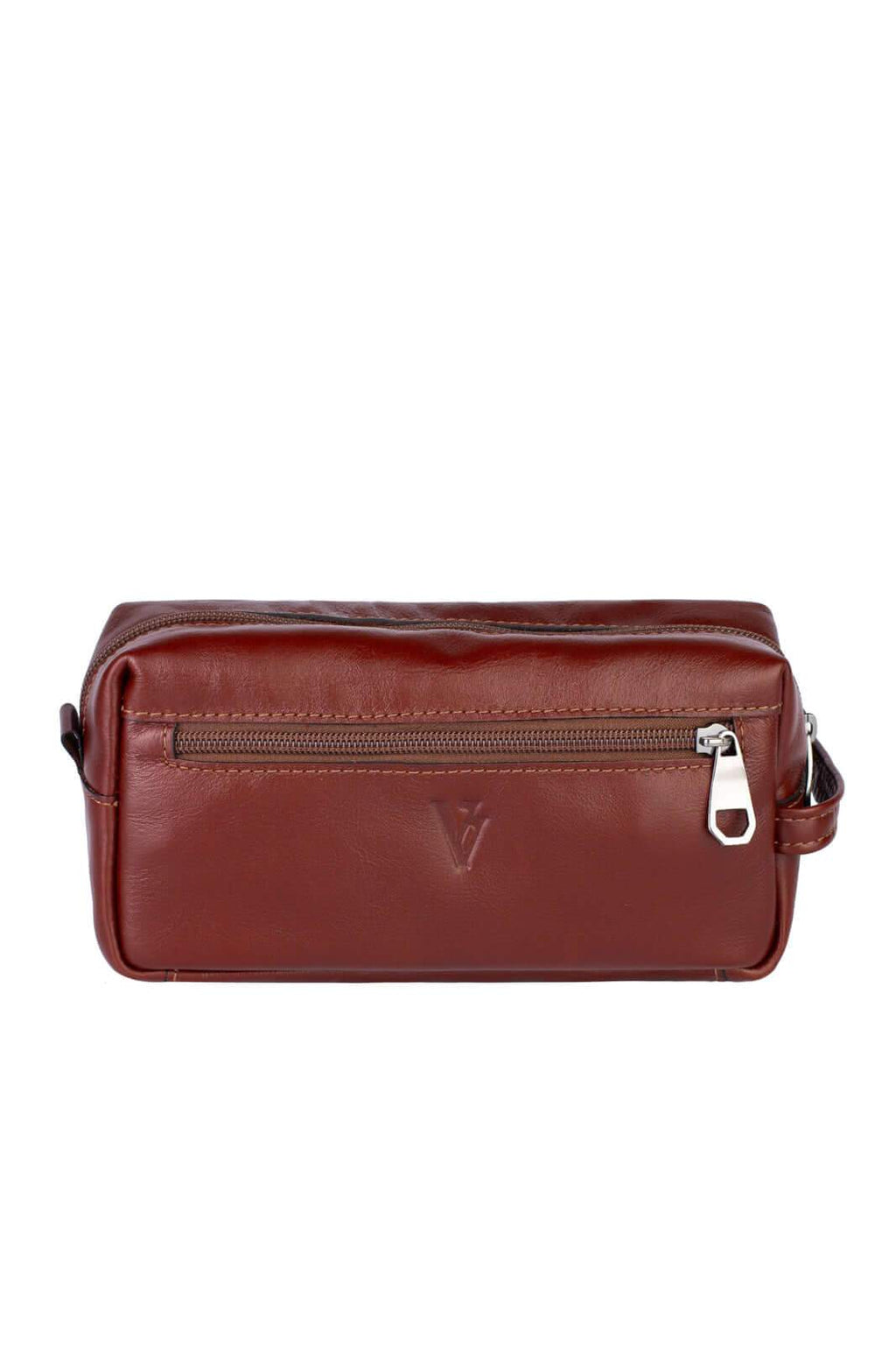 Necessaire masculina em couro italiano Daily 10x20x8cm - Enluaze