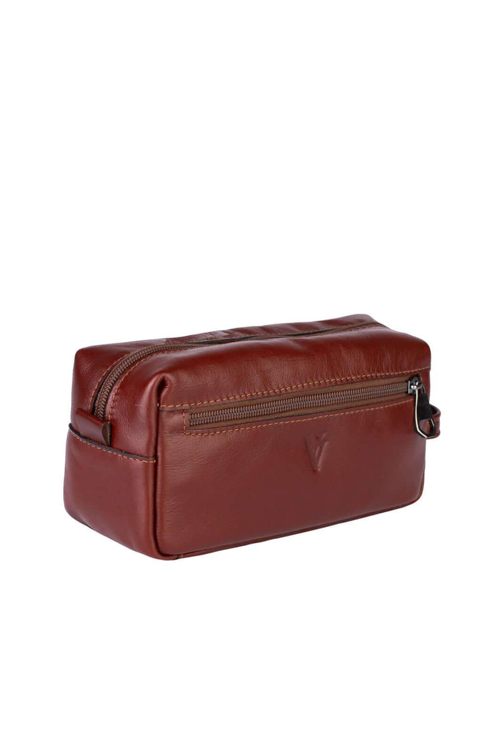 Necessaire masculina em couro italiano Daily 10x20x8cm - Enluaze