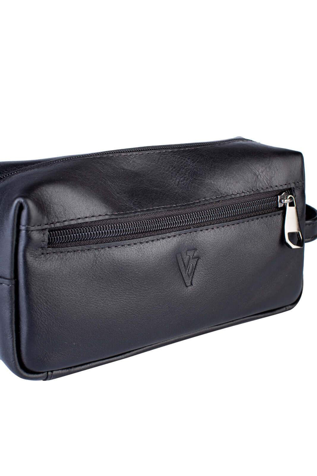 Necessaire masculina em couro italiano Daily 10x20x8cm - Enluaze
