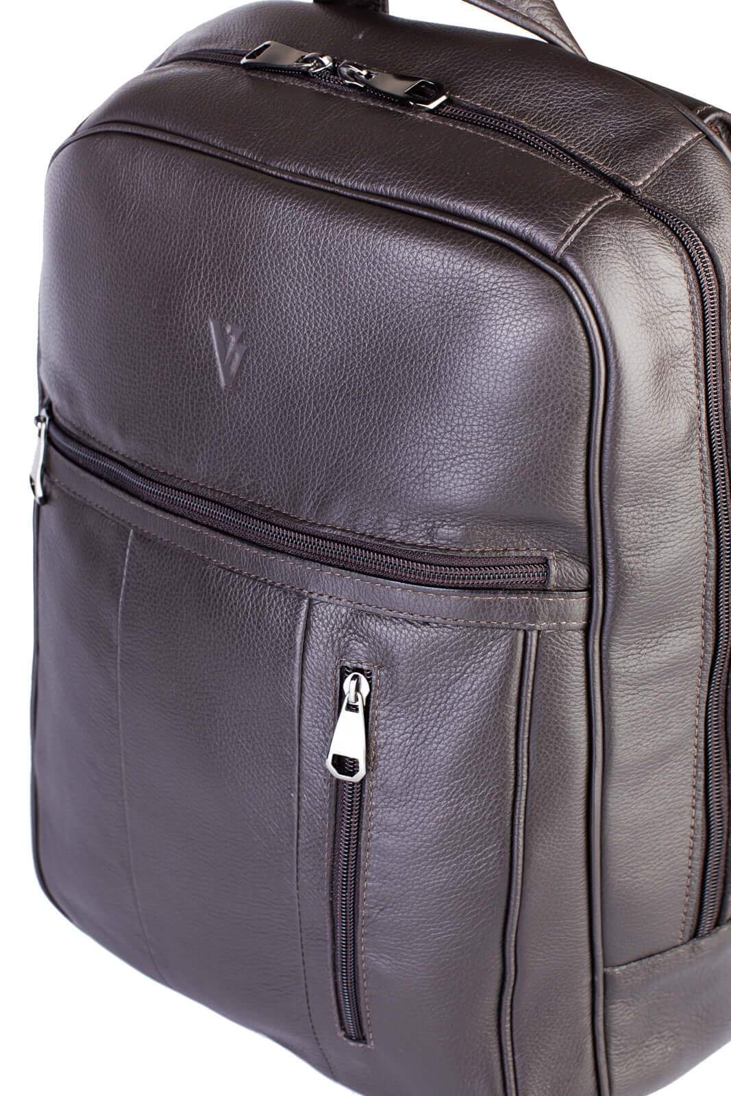 Mochila masculina em couro para notebook Murilo - Enluaze