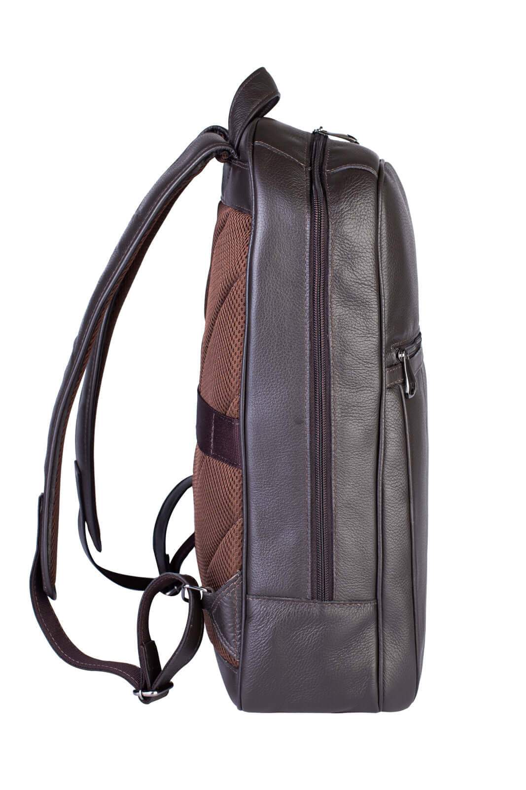 Mochila masculina em couro para notebook Murilo - Enluaze