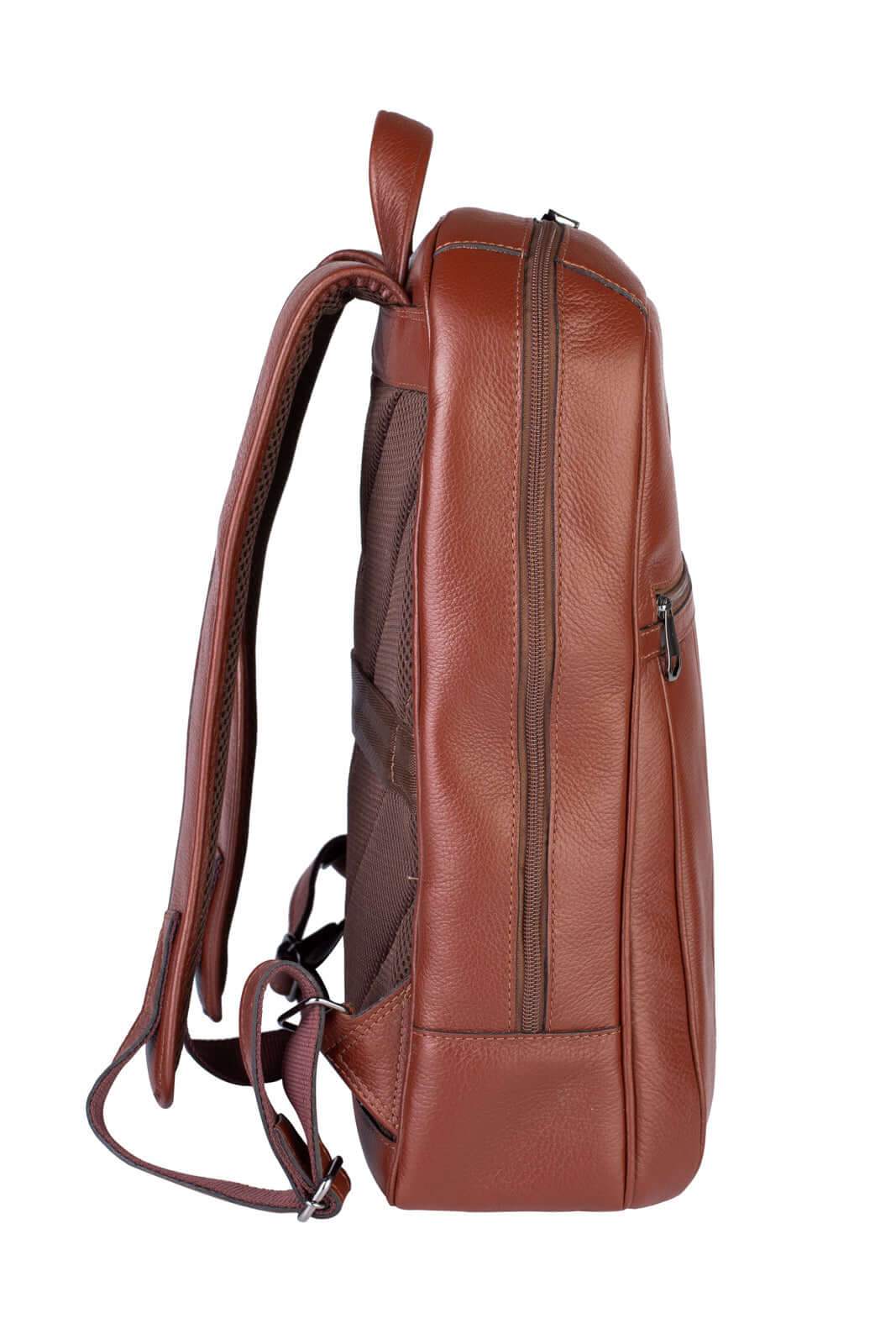 Mochila masculina em couro para notebook Murilo - Enluaze