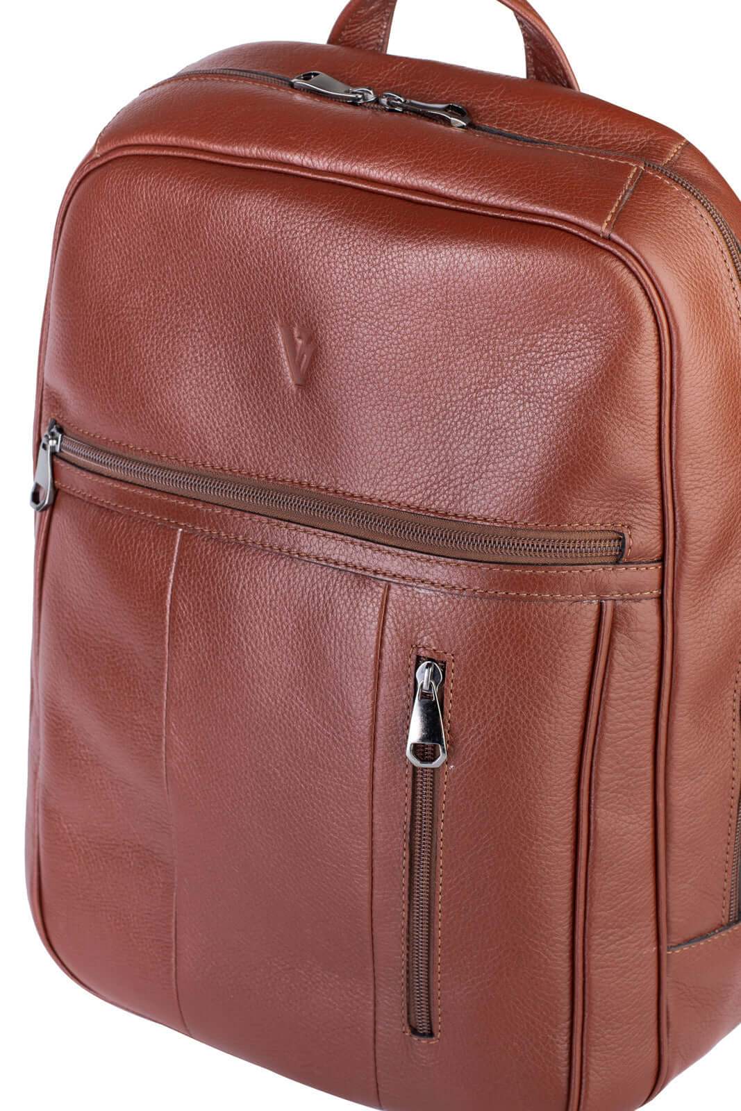 Mochila masculina em couro para notebook Murilo - Enluaze