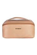 Necessaire de couro liso Athena 11x25x12,5cm - Enluaze