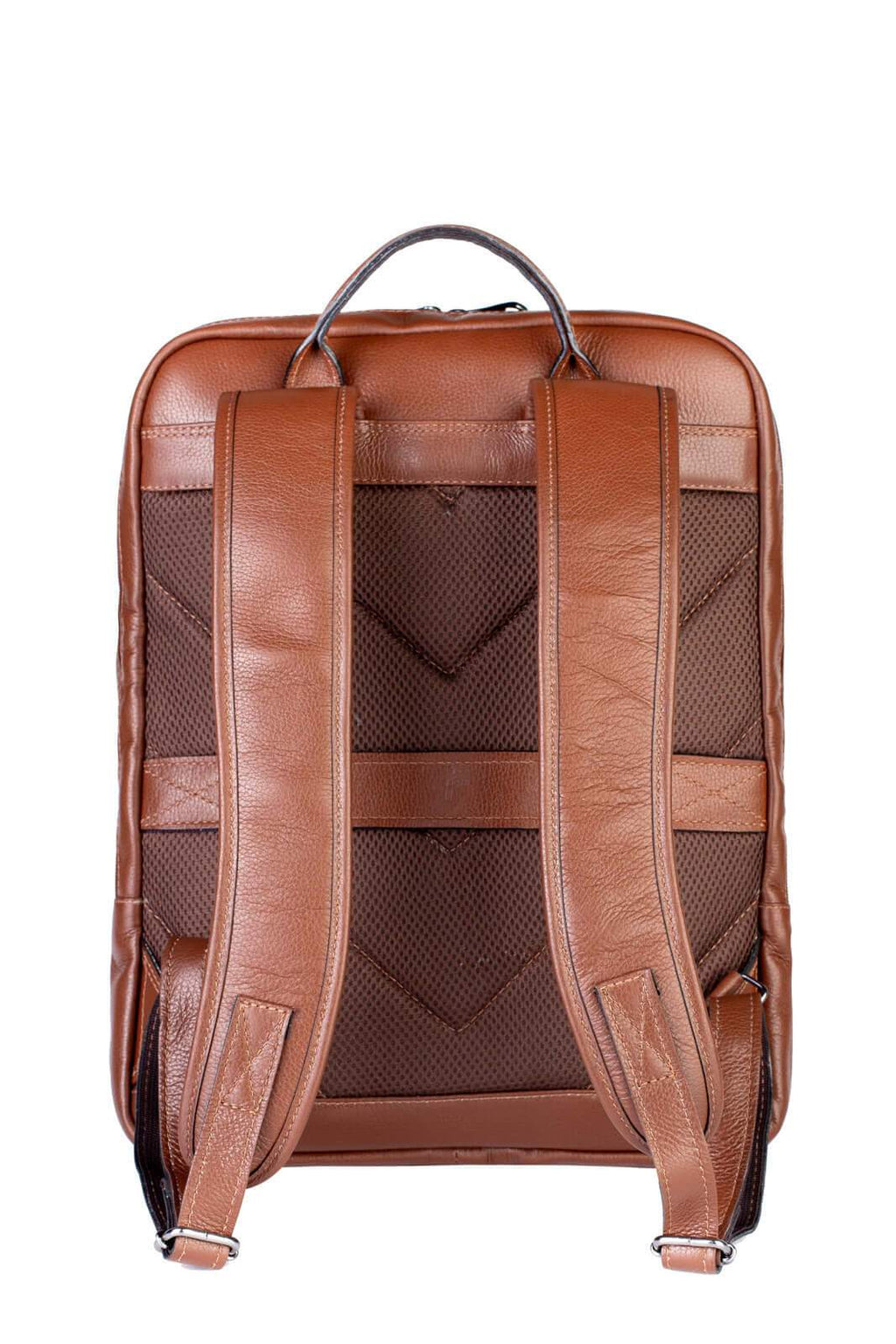 Mochila de couro slim masculina Enzo - Enluaze