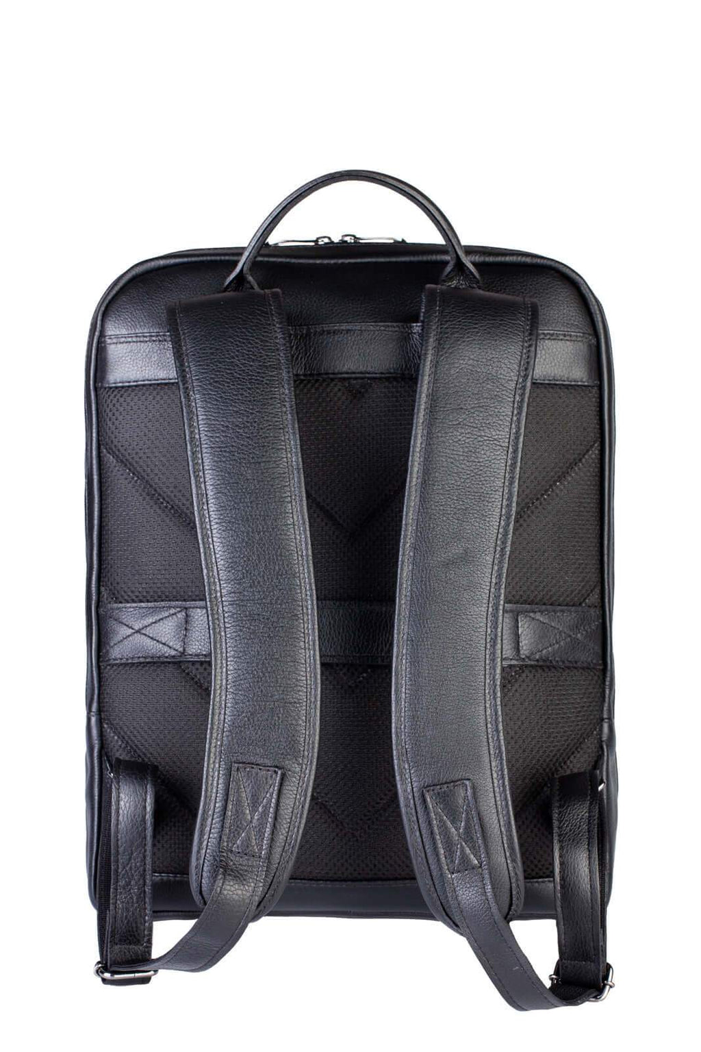 Mochila de couro slim masculina Enzo - Enluaze