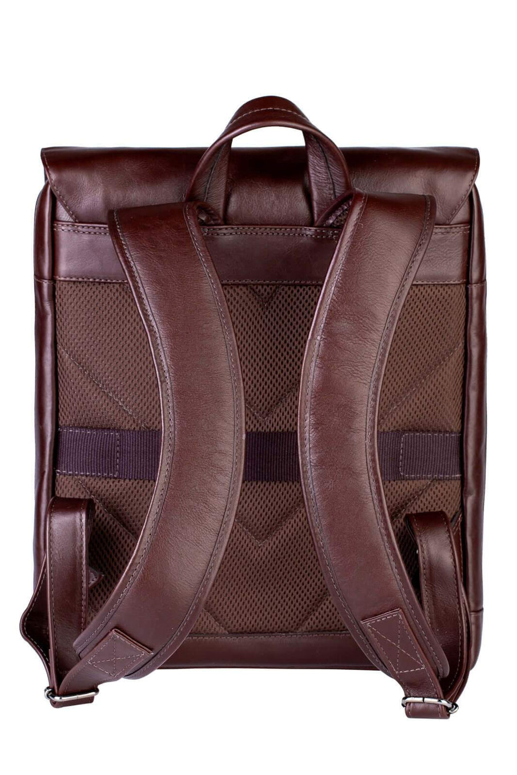 Mochila de couro italiano masculina vintage Miguel - Enluaze