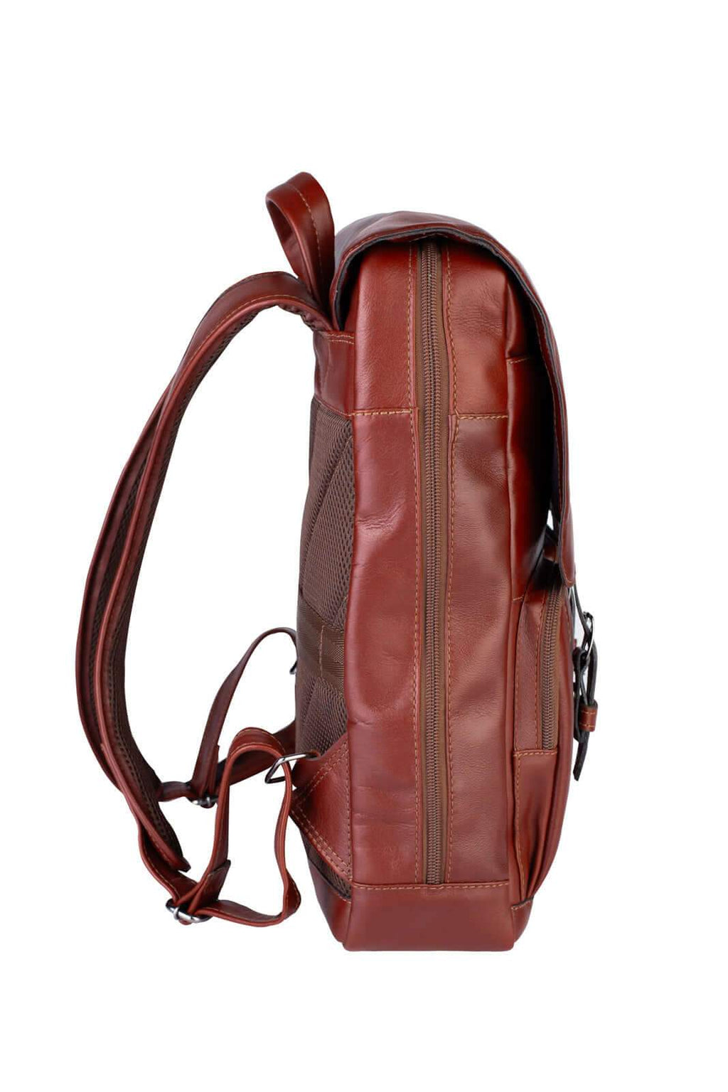 Mochila de couro italiano masculina vintage Miguel - Enluaze