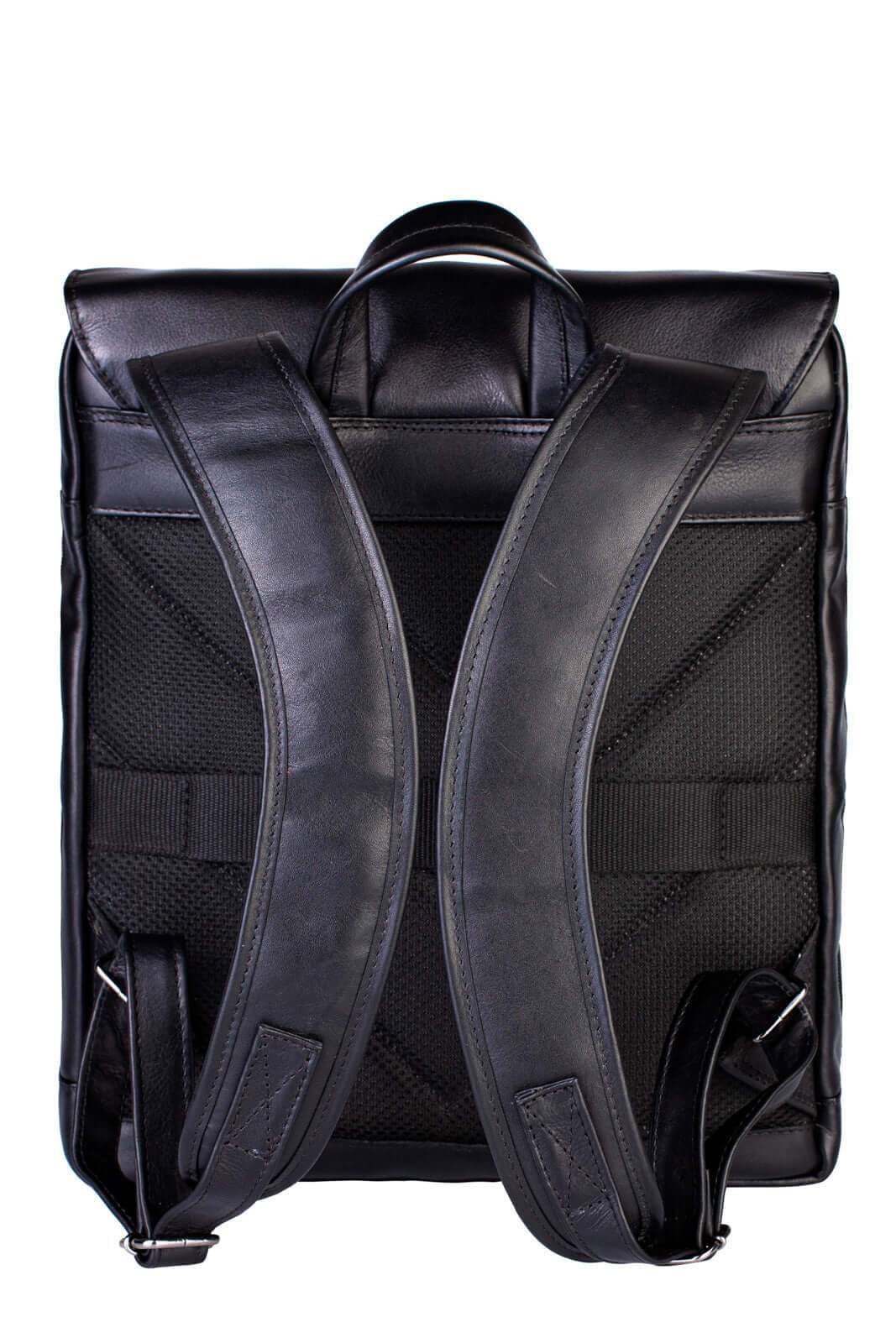 Mochila de couro italiano masculina vintage Miguel - Enluaze