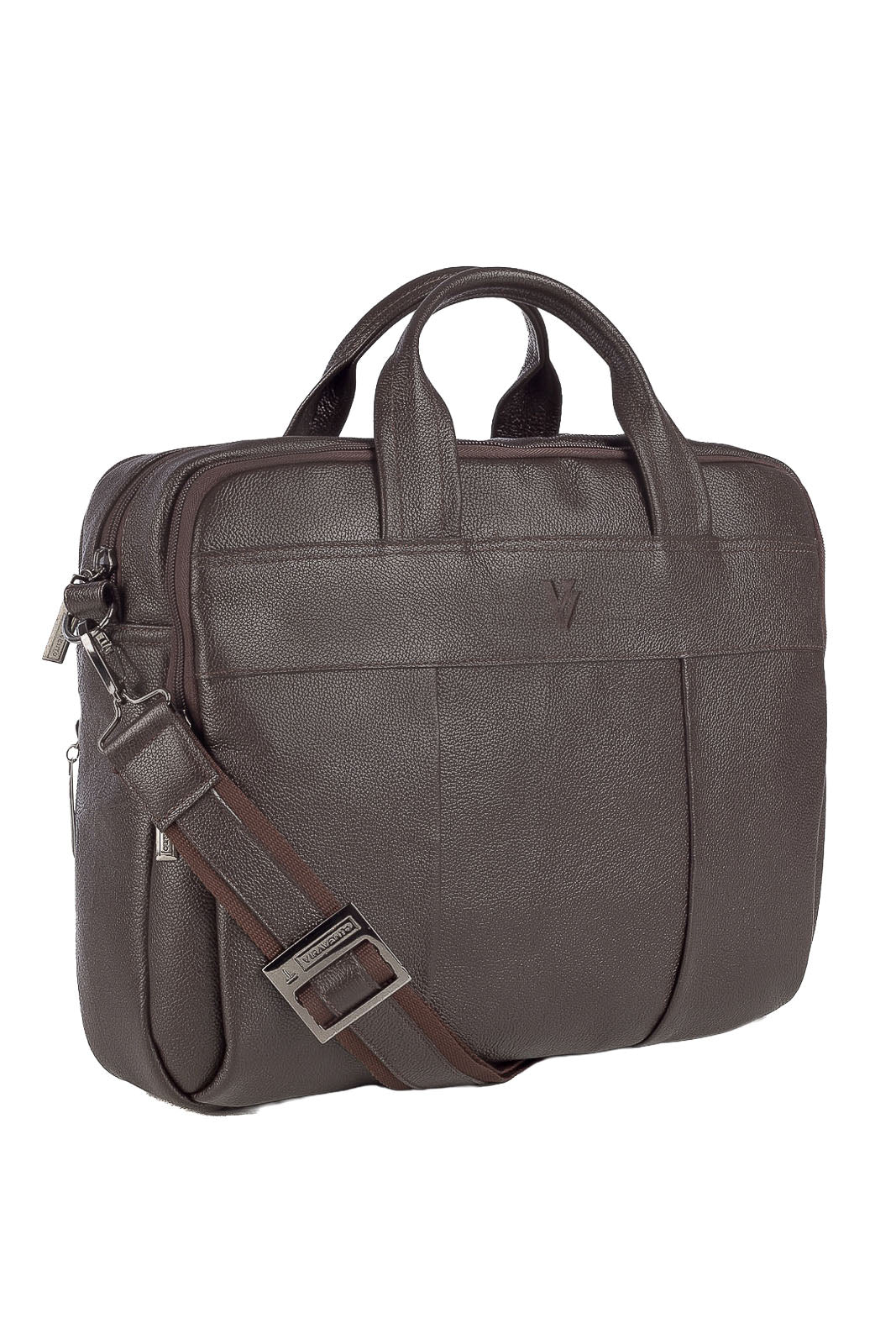 Pasta executiva de couro com divisórias Roger