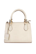 Bolsa baú de couro croco Andressa - Enluaze