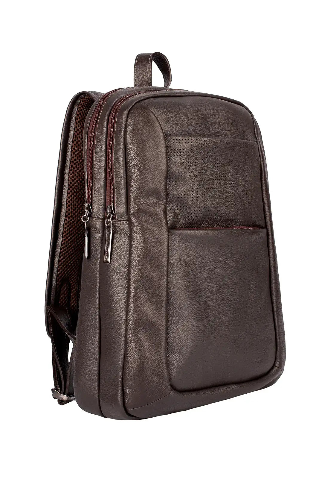 Mochila de couro grande slim Patrick - Enluaze