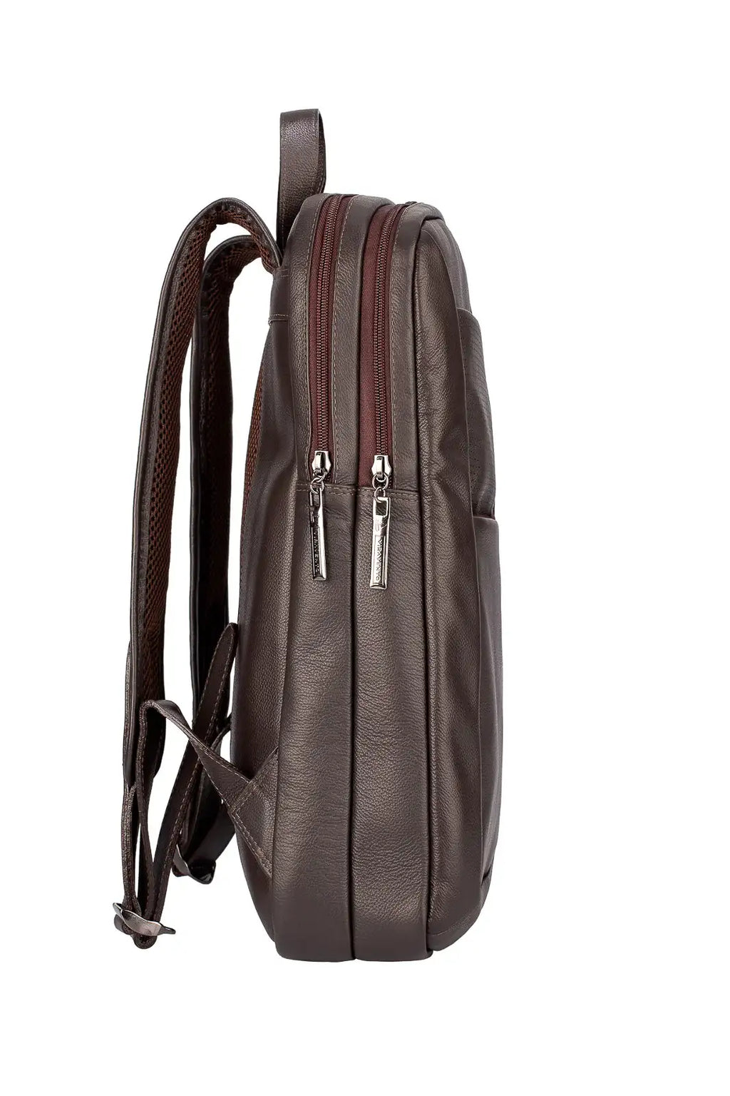 Mochila de couro grande slim Patrick - Enluaze