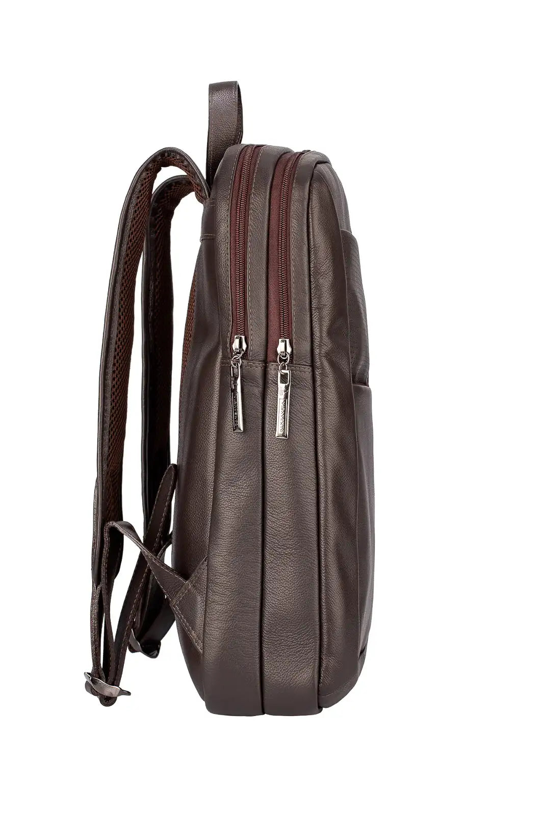 Mochila de couro grande slim Patrick - Enluaze