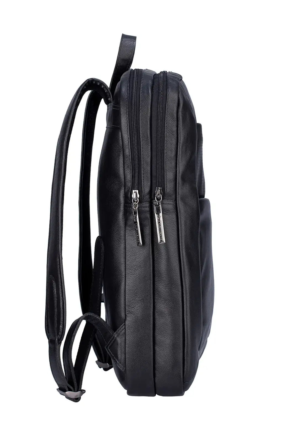 Mochila de couro grande slim Patrick - Enluaze