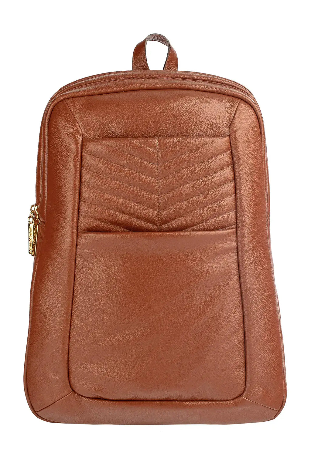 Mochila de couro grande liso slim Patricia - Enluaze