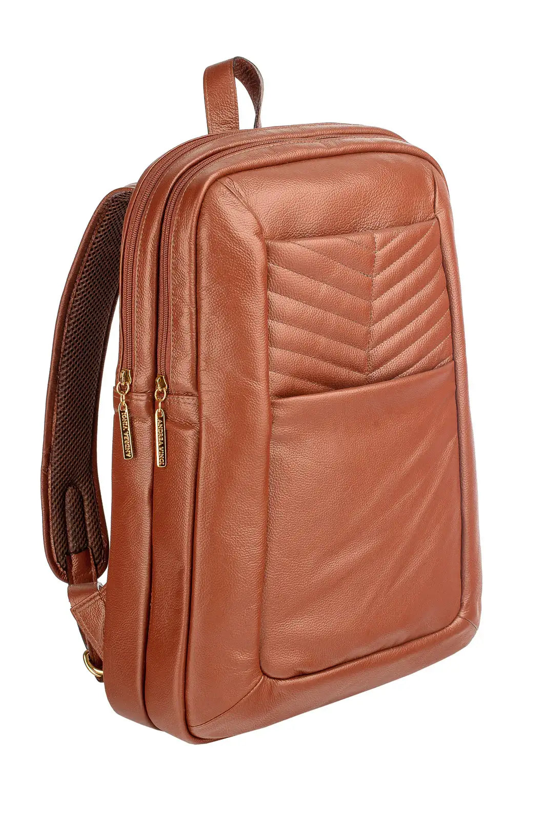 Mochila de couro grande liso slim Patricia - Enluaze