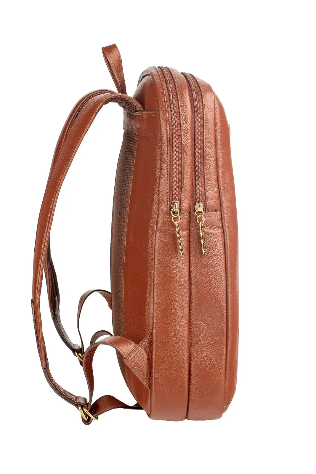 Mochila de couro grande liso slim Patricia - Enluaze