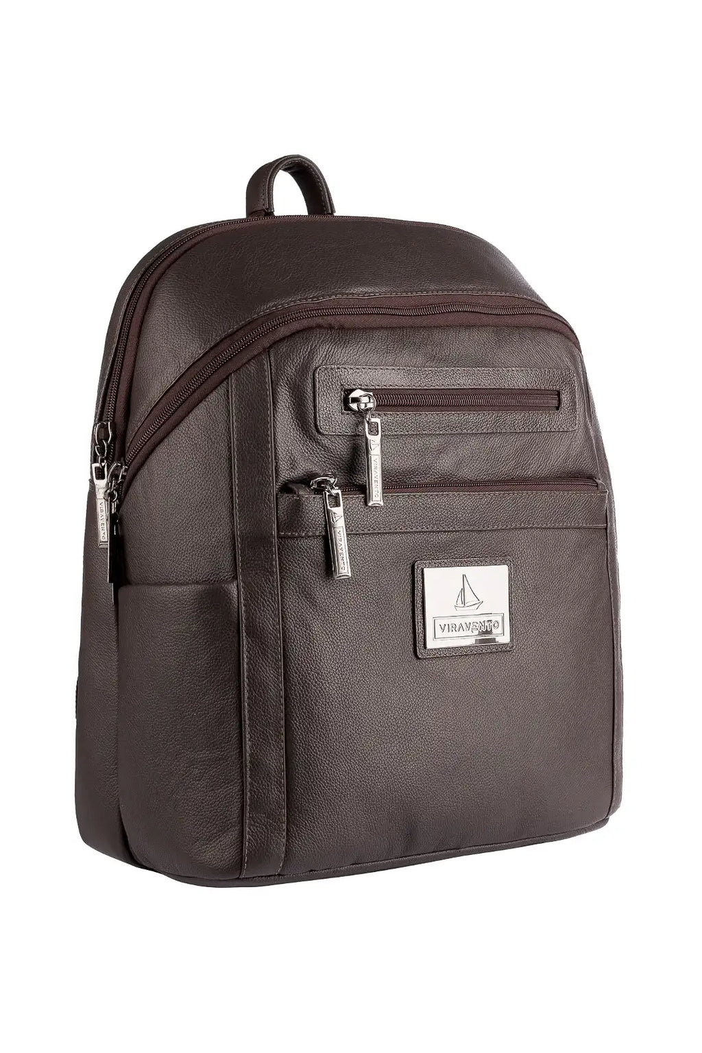 Mochila grande masculina de couro Marcelo - Enluaze