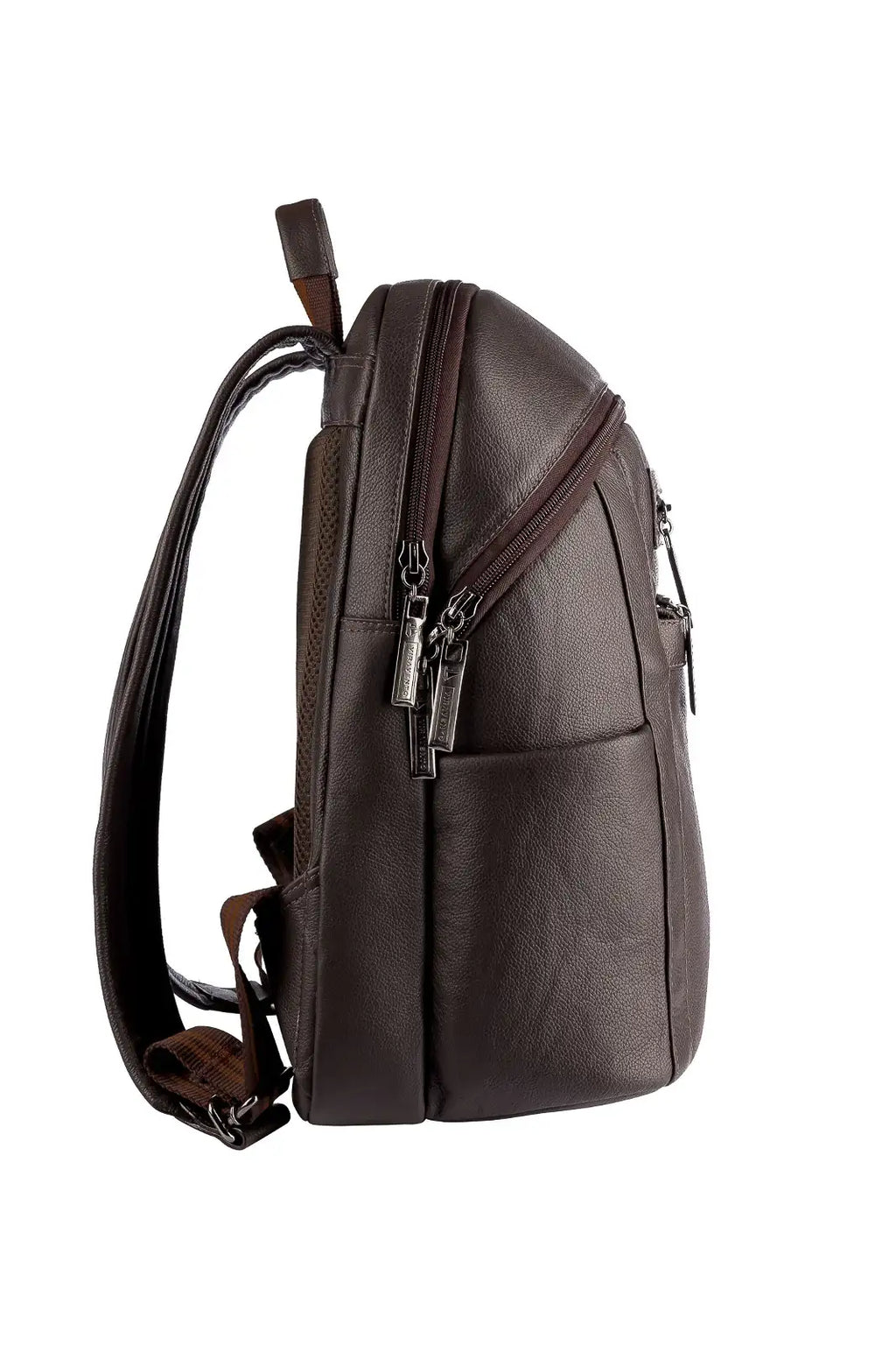 Mochila grande masculina de couro Marcelo - Enluaze