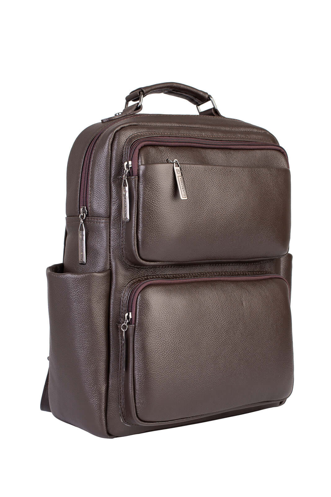 Mochila masculina de couro Lucca - Enluaze