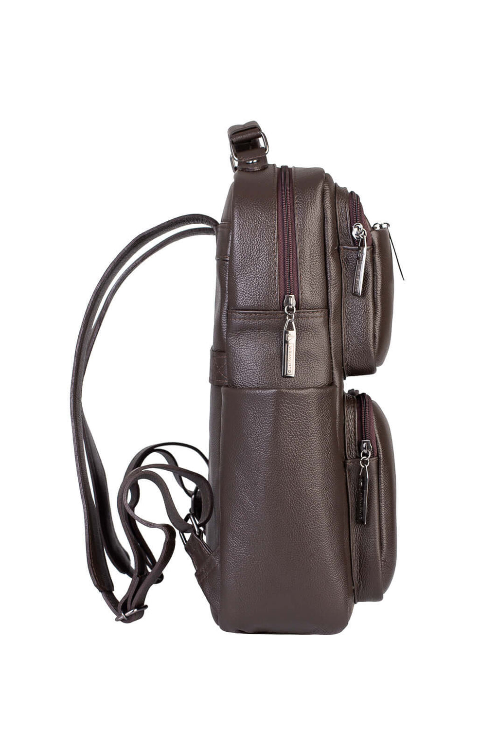 Mochila masculina de couro Lucca - Enluaze