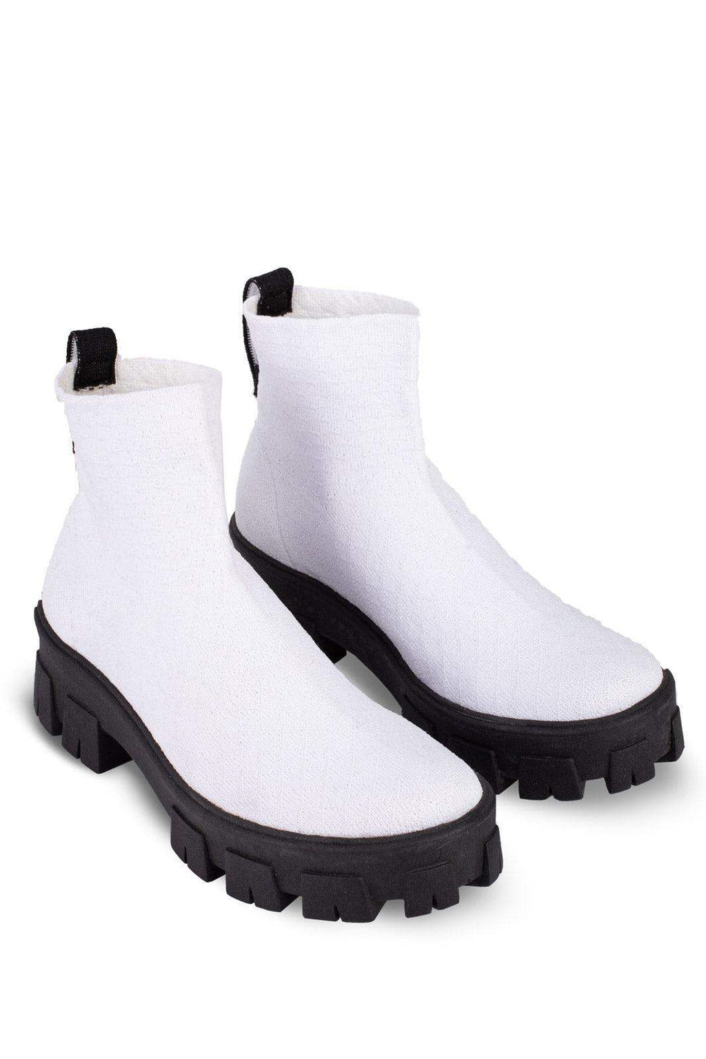 Bota de malha feminina tratorada 206 - Enluaze