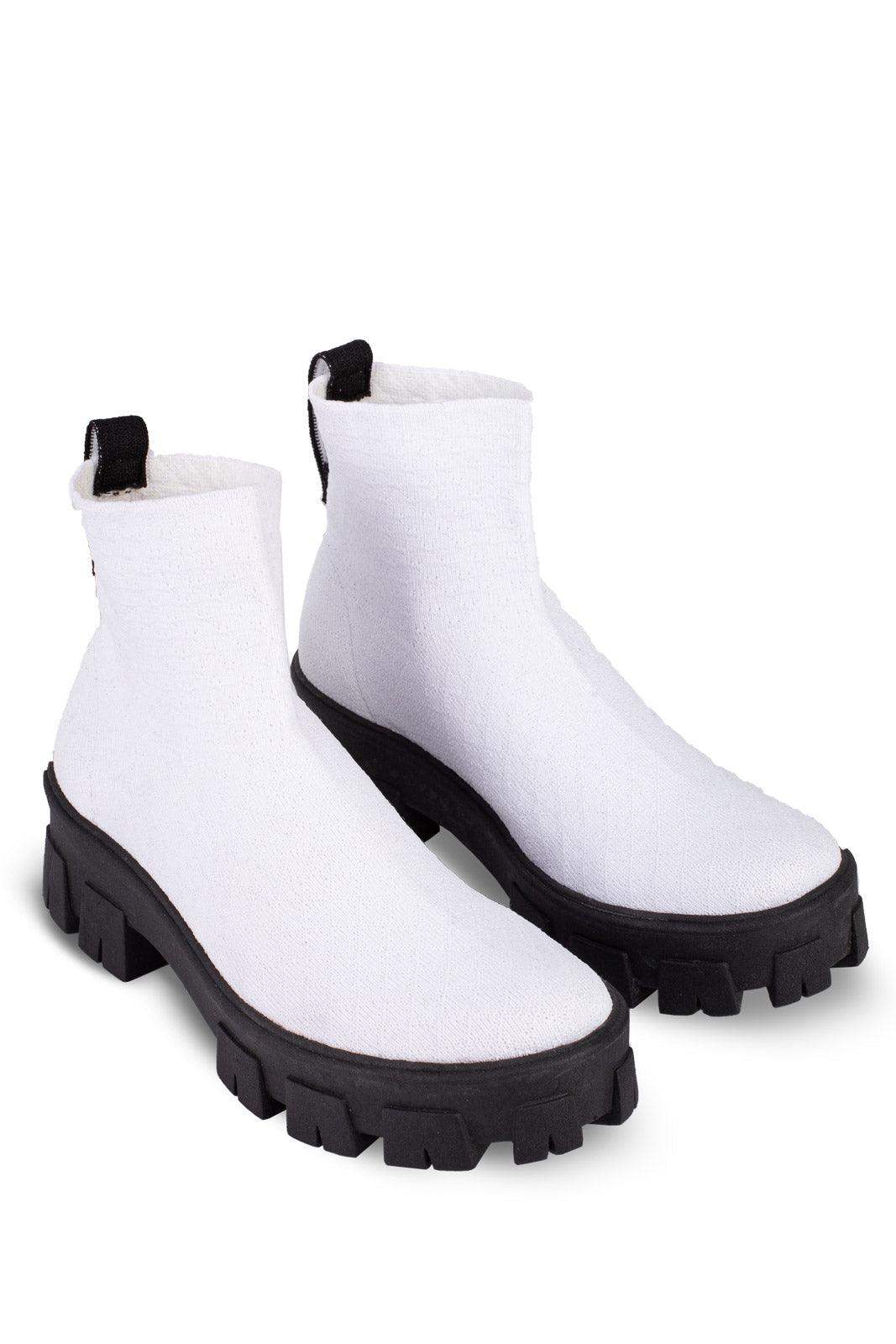 Bota de malha feminina tratorada 206 - Enluaze