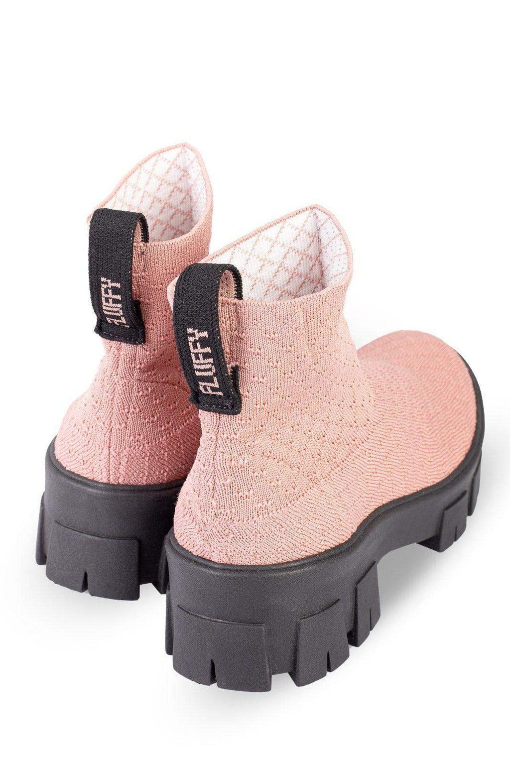 Bota de malha feminina tratorada 206 - Enluaze