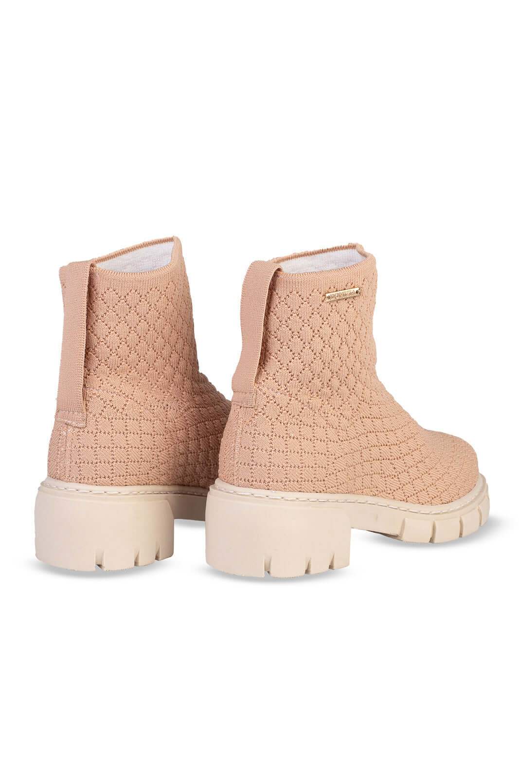 Coturno de malha com solado tratorado 2304 - Enluaze